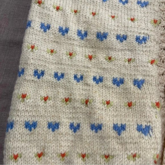 Vintage Handmade knit Icelandic sleep sack fair isle large baby’s up to 1 year - Picture 5 of 7